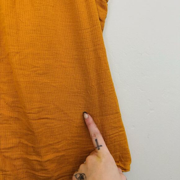 PrAna Orange Halter Neck Sleeveless Blouse Women’s Size L - Picture 6 of 7